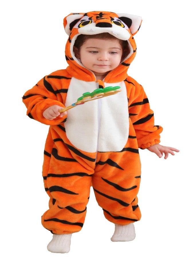 CuteOn Toddler Halloween Costume Onesie Cosplay Romper Christmas Infants Baby Costume Tiger 6-12 Months - Image 1